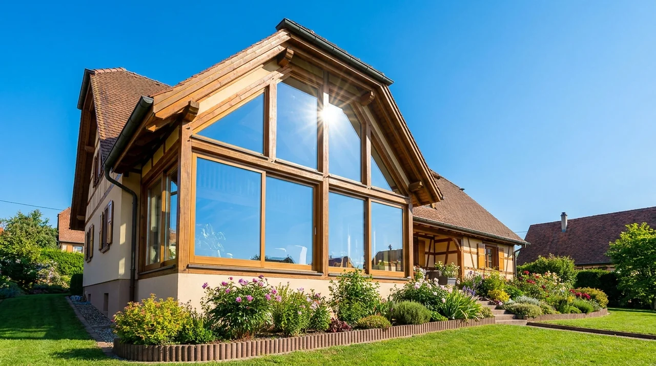 Vitres d'une maison parfaitement propres après intervention d'un professionnel