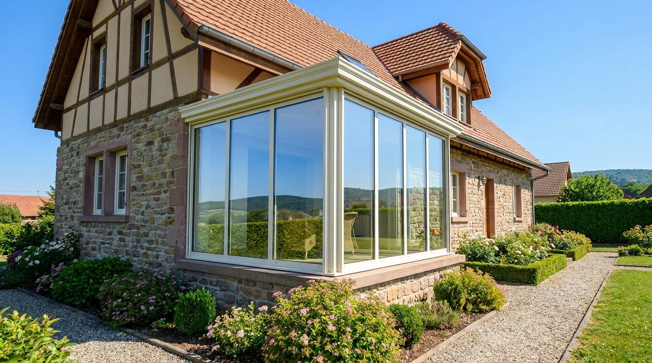 Vitres d'une maison nettoyées sans trace à Baldersheim