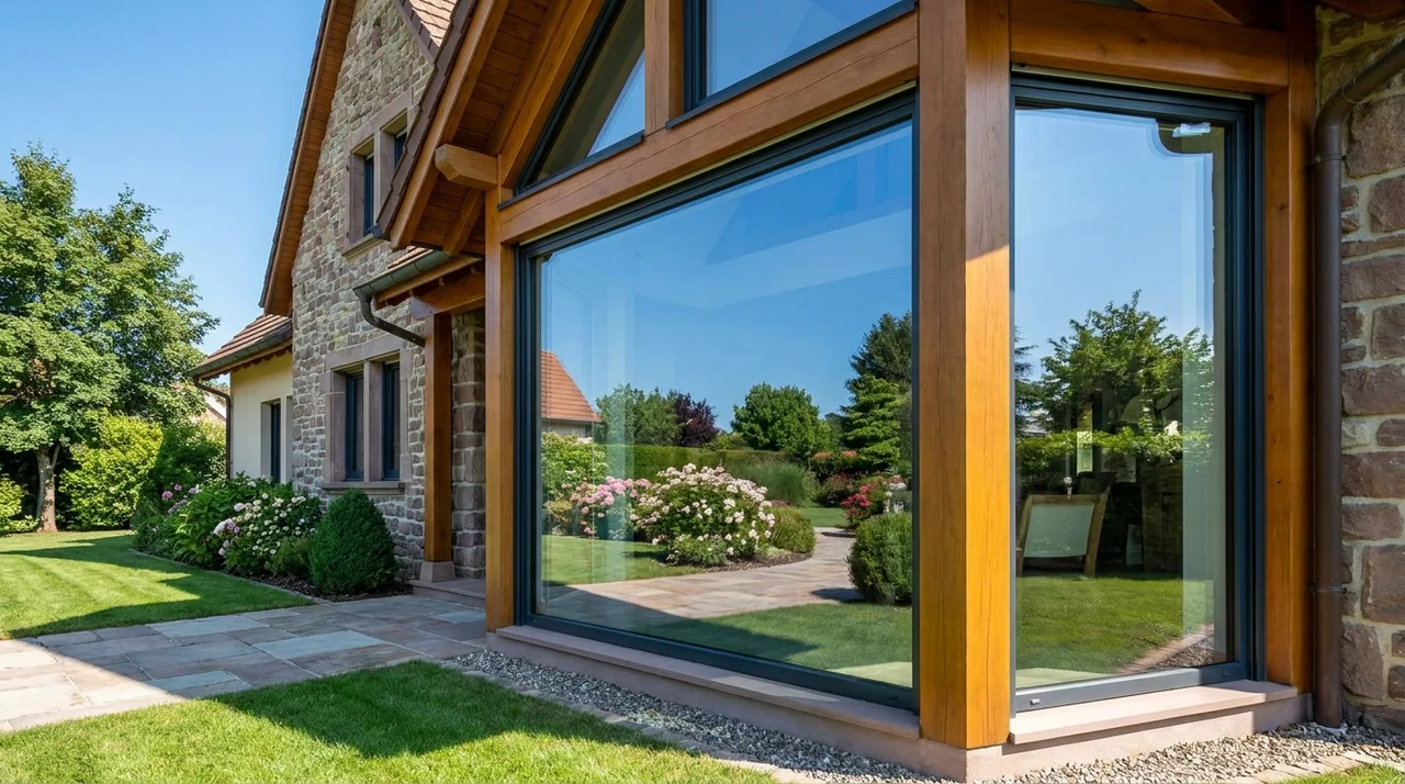 Vitres d'une maison nettoyées sans trace à Blotzheim