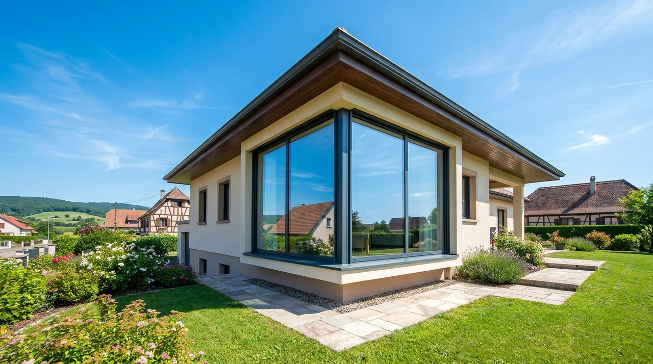 Vitres d'une maison nettoyées sans trace à Brunstatt-Didenheim