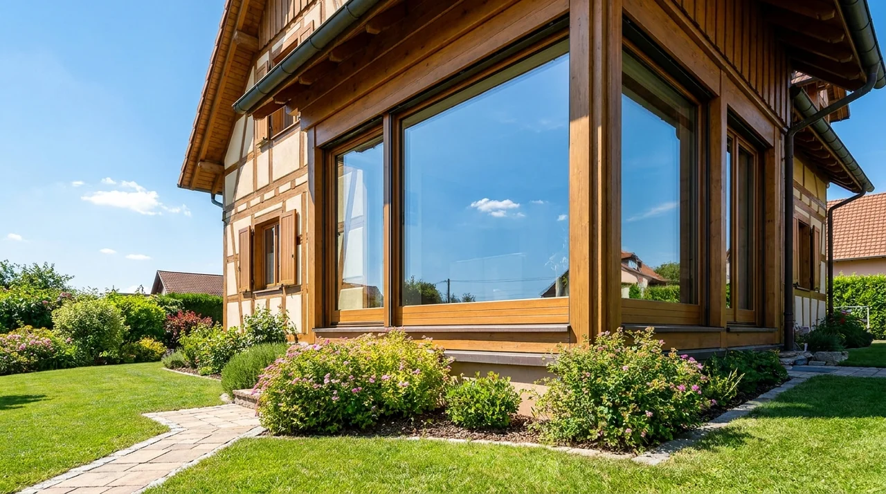 Vitres d'une maison nettoyées sans trace à Habsheim
