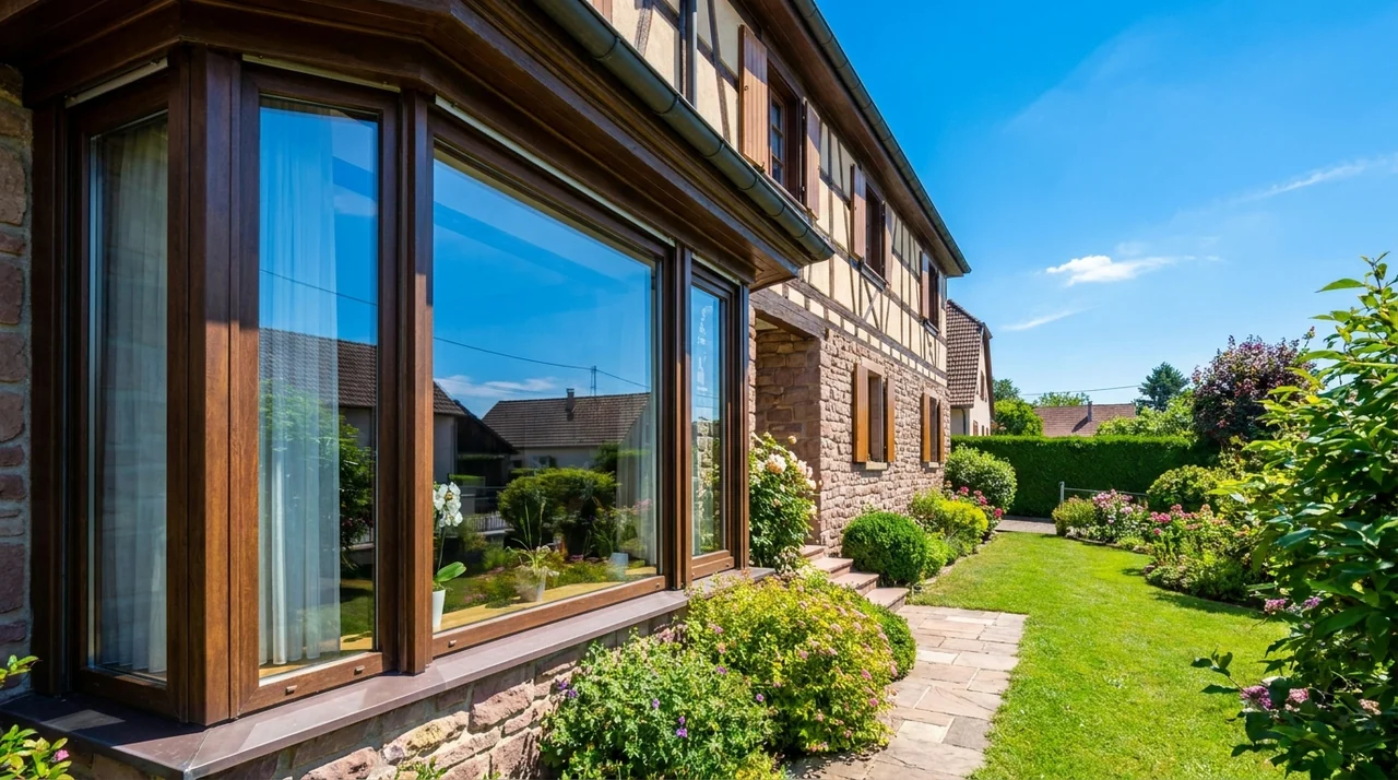 Vitres d'une maison nettoyées sans trace à Morschwiller-le-Bas