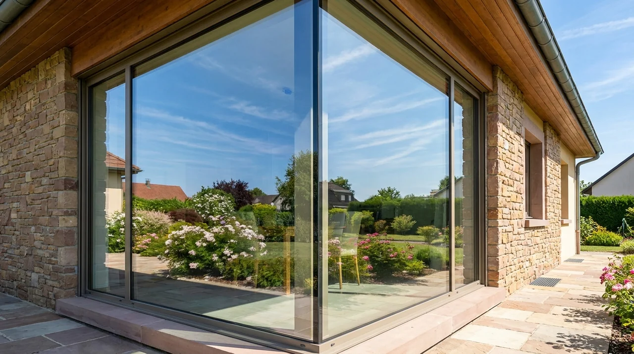 Vitres d'une maison nettoyées sans trace à Riedisheim