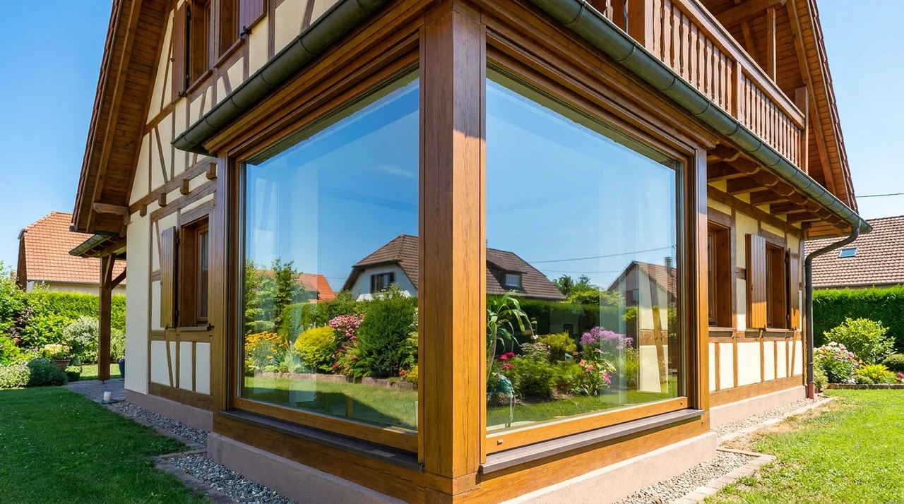 Vitres d'une maison nettoyées sans trace à Ruelisheim