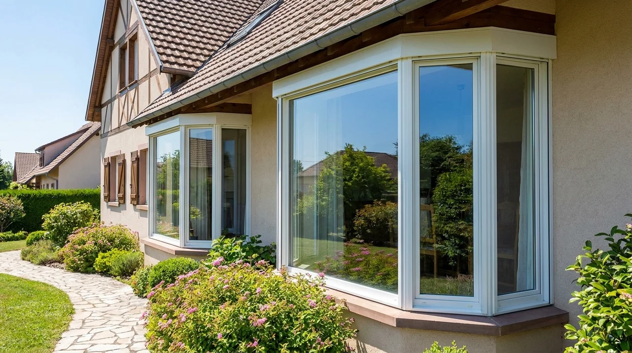 Vitres d'une maison nettoyées sans trace à Sierentz