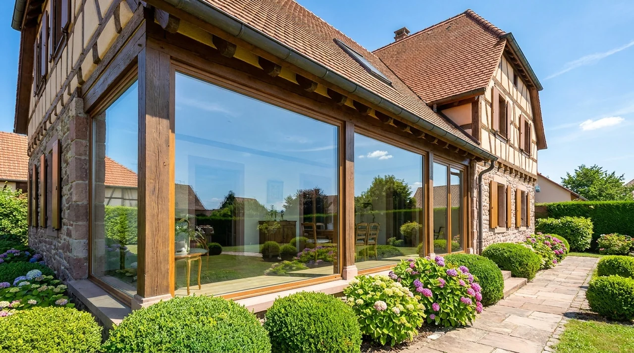 Vitres d'une maison nettoyées sans trace à Wittenheim